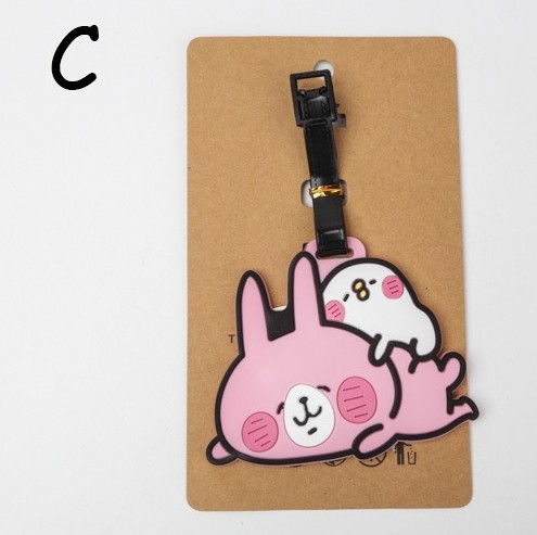 Custom Newest Design Cartoon Soft PVC Luggage Tags Custom Rubber Bag Tags