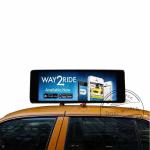40000 Pixel /M2 Car Roof Top Advertising Sign , Android Car Dvd Player 3840*1080