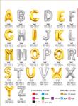 Foil Letter Balloons,Alphabet banner Balloons for party decoration