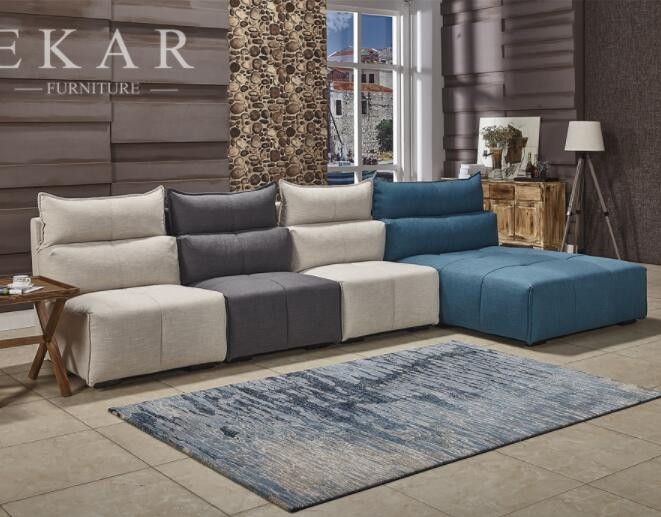 Fabric Sofa Set Funiture Home L Shaped Modern Couch For Sale