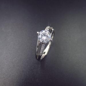 Wholesale Double Shining Stone Ring For Wedding / 925 Silver Infinity Ring from china suppliers