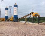 Hzs50 Concrete Batching Plant Twin-shaft Concrete Mixer Concrete Batching Plant