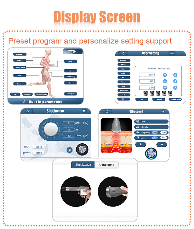 Professional Shockwave Therapy Machine With Variable Pulse Frequencies For Effective Treatment