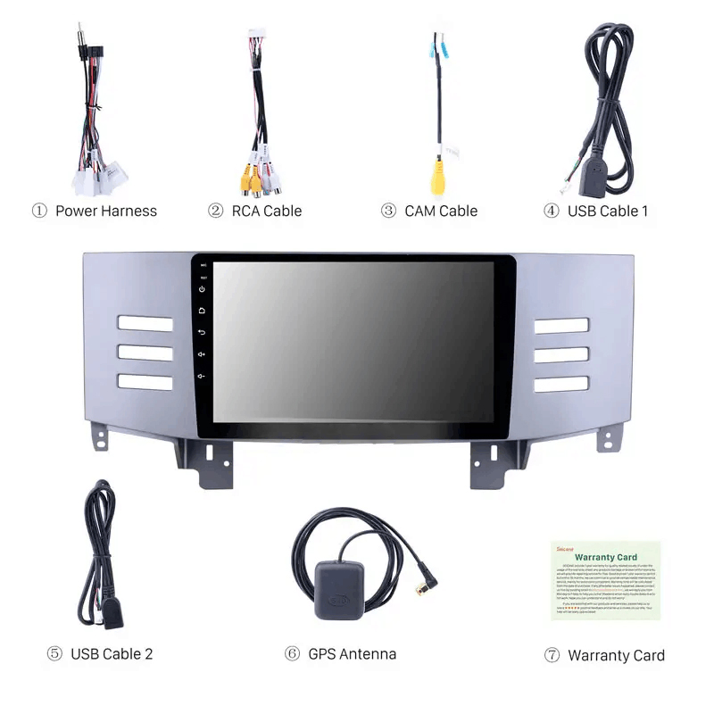 1+16GB/2+32GB Universal Android Car Radio WIFI BT GPS Carplay Car Player for Toyota REIZ Mark X 2005-2009 Screen 9 Inch