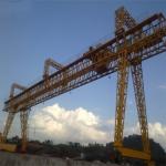 European Boat Marble Lifting Truss Bridge Crane Double Girder Gantry 32T 50T