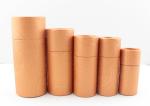 Oval Luxury Kraft Paper Cylinder Tube Box Packaging For Loose Tea with UV