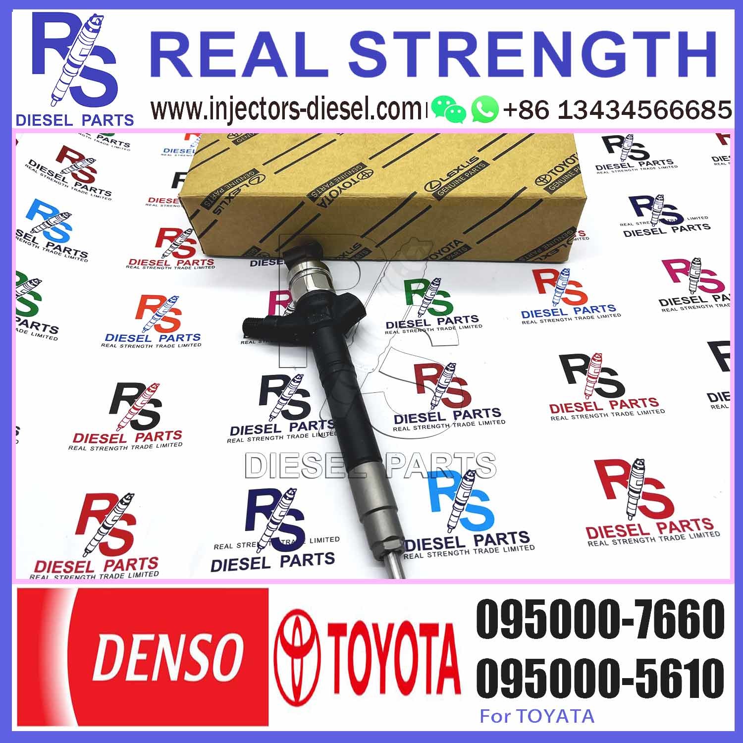 Common Rail Fuel Injector 23670-0R190 Diesel Fuel Injector 095000-7660 Original Remain Injector 23670-0R190