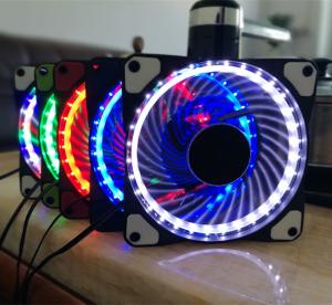 Wholesale NEW design 12v 120*120*25mm Ring LED PC Case Fan from china suppliers
