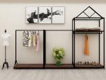 Professional Retail Clothing Display Units Steel Display Shelves For Women