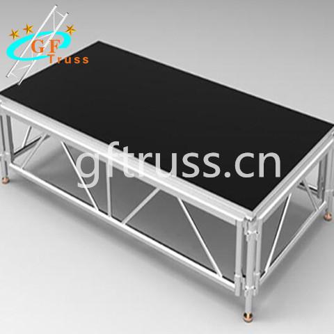 Aluminum truss stage platform Trailer Mobile Portable Glass Wedding Stage