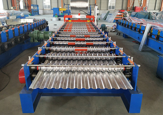 Iron Galvanized Steel Color Coated Sheet Making Machine Shaft Diameter 70 MM