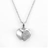 Buy cheap 4.8 Grams 925 Silver CZ Pendant Anti-Allergic Double Heart Pendant Necklace from wholesalers