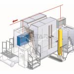 Cyclone Recovery Electrostatic Powder Coating Booth