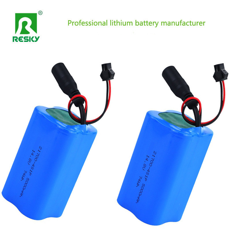 21700 5000mAh Battery Cells 14.8v 74wh Li-Ion Battery Pack for Solar Street Light at 300g