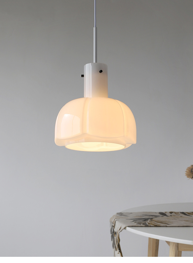 Glass pendant light restaurant retro lovely Nordic study single hanging lamp(WH-GP-173)