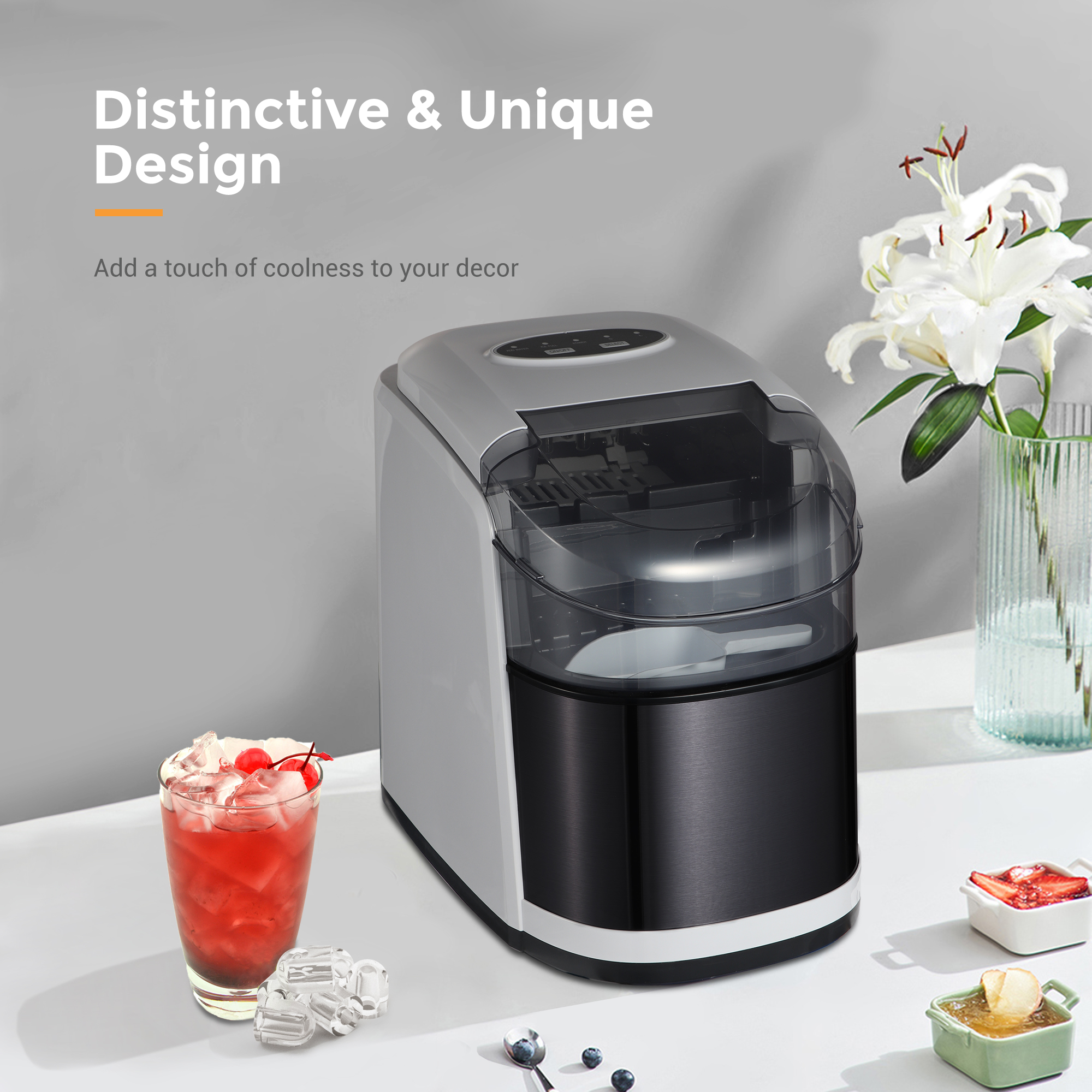 15kg Home Bullet Ice Making Machine Mini Small Portable Nugget Ice Machine for Business Automatic Other name Ice Maker