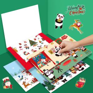 Wholesale Kids Sticker Activity Books Set Full Color Background Pages Cling Style from china suppliers