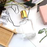500 Pcs Glass Split Bottle 30ml Screw Shaped Square Perfume Sample