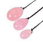 50x35mm 54g Kegel Exercise Yoni Rose Quartz Egg Crystal Yoni Eggs