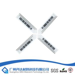 Wholesale Semi-hard Magnetic Anti Theft AM EAS Label Soft Tags , White Barcode 58kHz from china suppliers