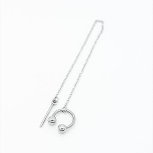 Wholesale 16G Silver Chain Ear Piercing Jewellery Surgical Steel Cartilage Cuff Earrings from china suppliers