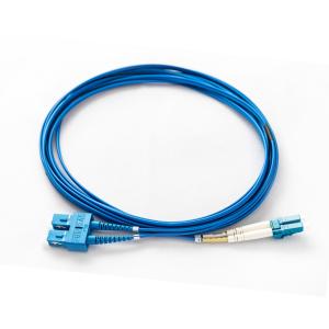 Wholesale 5m 1310nm Armored Fiber Patch Cord SC UPC To LC UPC Single Mode Duplex Blue from china suppliers