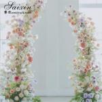 Wedding Backdrop Arch Sheep Horn Door Flower Arrangement Stand Metal Wedding