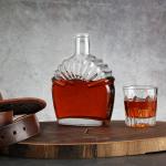 700ml 750 Ml Luxury Brandy Glass Bottle with Super Flint Glass Base Material