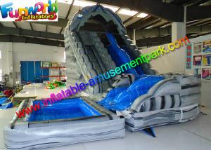 Wholesale Kids Inflatable Inflatable Corkscrew Water Slide Yellow For Business from china suppliers