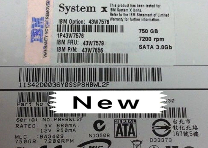 43W7572 43W7575 IBM Hard Disk 750G 7.2K SATA 3.5 Inch 43W7576 43W7579