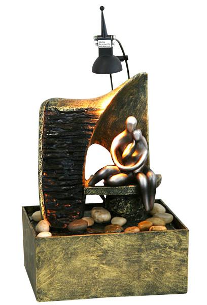Modern 10" Drama Table Top Water Fountain Desktop Water Fountain With Mini