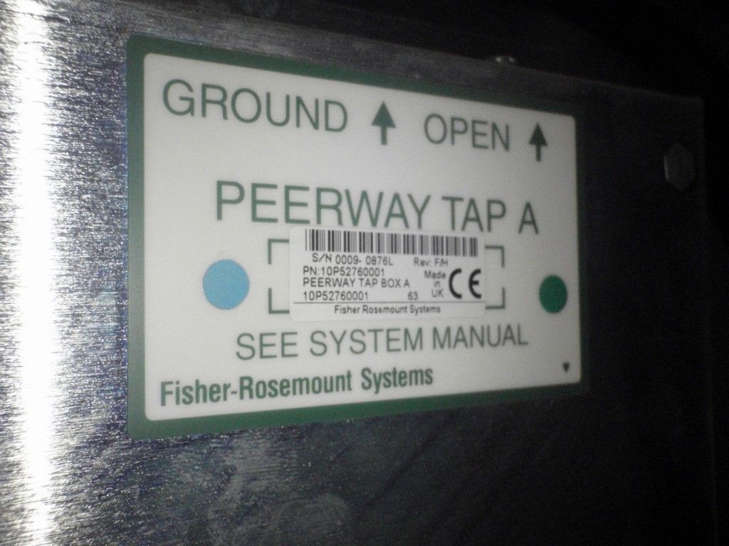EMERSON 10P52760001 NETWORK PROCESSOR PEERWAY TAPBOX A ASSEMBLY