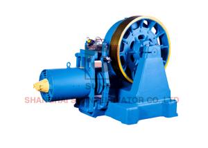 Wholesale Elevator Motor DC110V Brake Geared Traction Machine For Passenger Lift from china suppliers