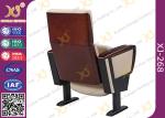 Elegant Foldable High Back Church Hall Chairs Stain Proof With Writing Tablet