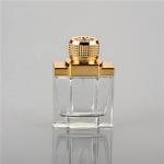 UV Plastic Cap Empty Perfume Spray Bottles 100ml Glass Golden Cap Color
