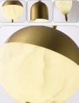 Luxury Nordic Marble Pendant Light Home Decoration Villa Living Room Spherical
