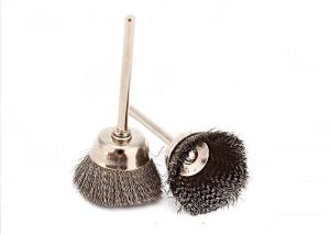 Wholesale 3Mm Shank Steel Wire Cup Brush / Rotary Steel Wire Miniature Cup Brushes 16mm OD from china suppliers