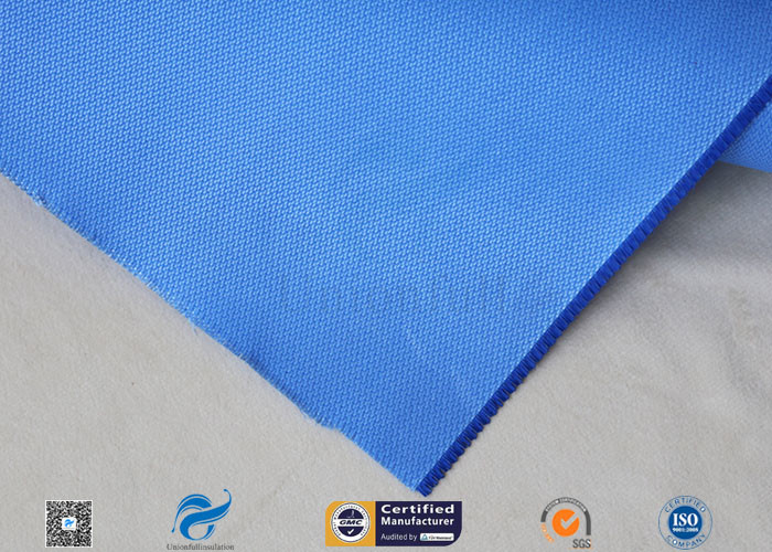 0.5mm 15oz Blue Silicone Coated Fiberglass Fabric For Auto Part Insulation