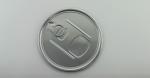 Small Eco friendly embossing printing Easy Open Plastic bottle Lid silver color
