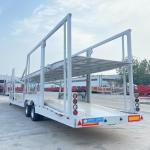 Self Dumping Double Deck Hauler Car Transport Truck Semi-Trailer With Air