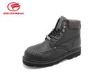 Cowboy Black Yellow Goodyear Steel Toe Boots For Office / Engineer Waterproof