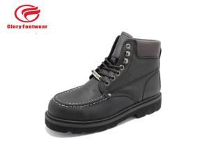 Wholesale Cowboy Black Yellow Goodyear Steel Toe Boots For Office / Engineer Waterproof from china suppliers