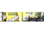 Motorbike VR Driving Simulator Fiber Glass 360 Degree Rotation For Theme Park