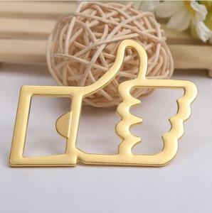 Wholesale Coo Innovative Wedding Favor Gold Plated Thumb Up Like Beer Bottle Opener, Promotion Gift from china suppliers