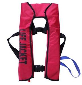 Wholesale Red Color Inflatable Life Jackets , Protective Self Inflating Life Vest from china suppliers