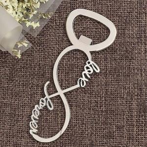 Wholesale Cool Innovative wholesale wedding favor, fancy gift, die casting zinc alloy silver plating Love beer bottle opener from china suppliers