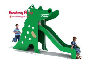 Wholesale Creative HDPE Playground , Plastic Playground Equipment Crocodile Shape Slide from china suppliers