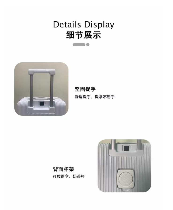 Wholesale Customized New Design High Quality Lightweight Pc Luggage Trolley Travel Luggage Suitcases Set