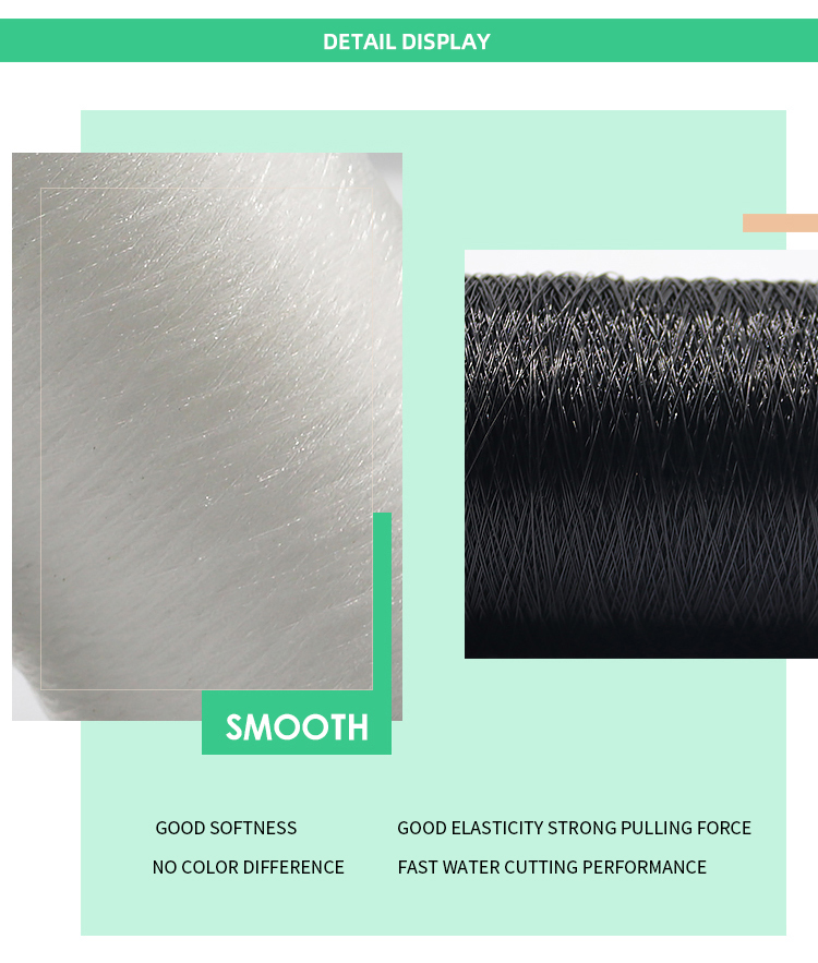 Dyed Polyester 0.12mm Elasticated Fish Thread for Fishing Colors Customize Pattern Dyed