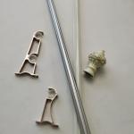 5.8 Metre 0.35mm Black Wrought Iron Curtain Rods